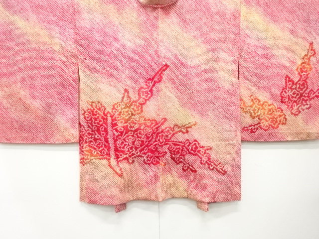 JAPANESE HAORI / UNUSED / ALL SHIBORI / BRANCH UME